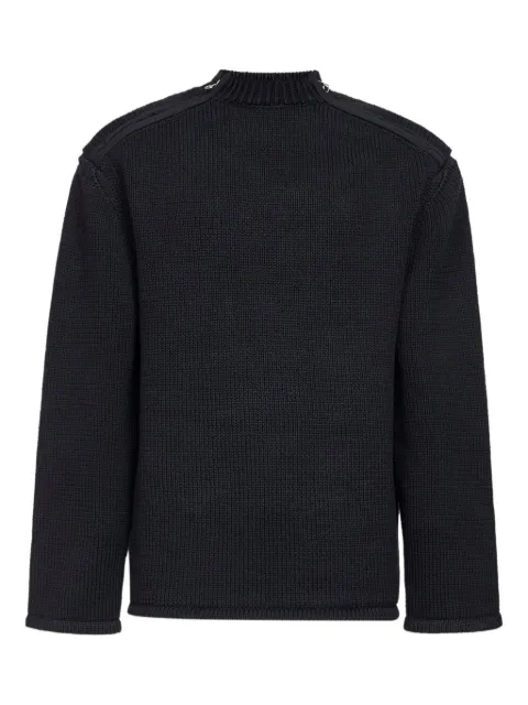 OAMC Peacemaker metal-zip raglan-sleeve sweater