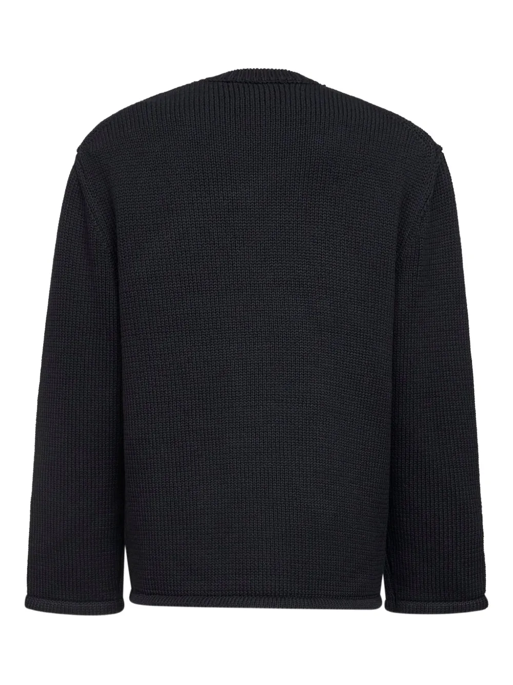 OAMC Peacemaker metal-zip raglan-sleeve sweater - Zwart