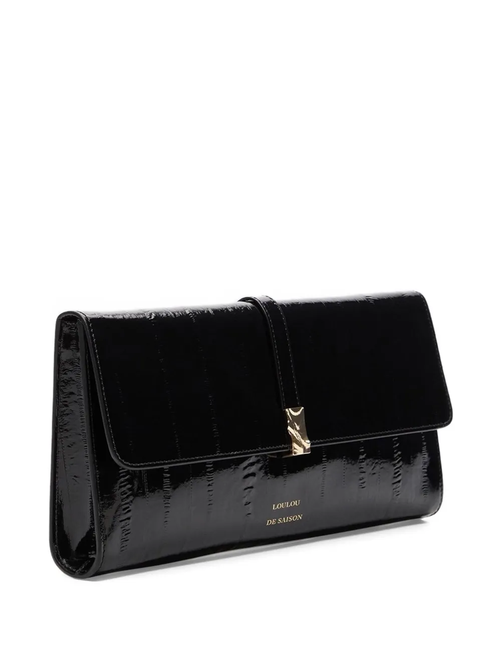 Loulou De Saison Lydian Clutch Bag In Black