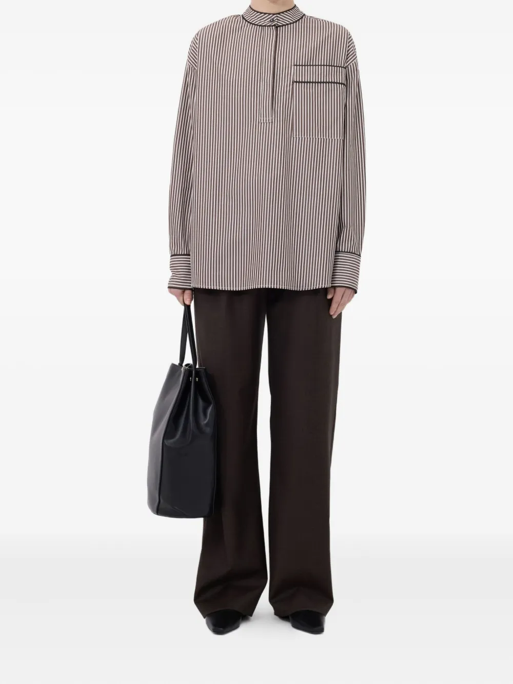 LouLou de Saison Verna striped shirt - Wit