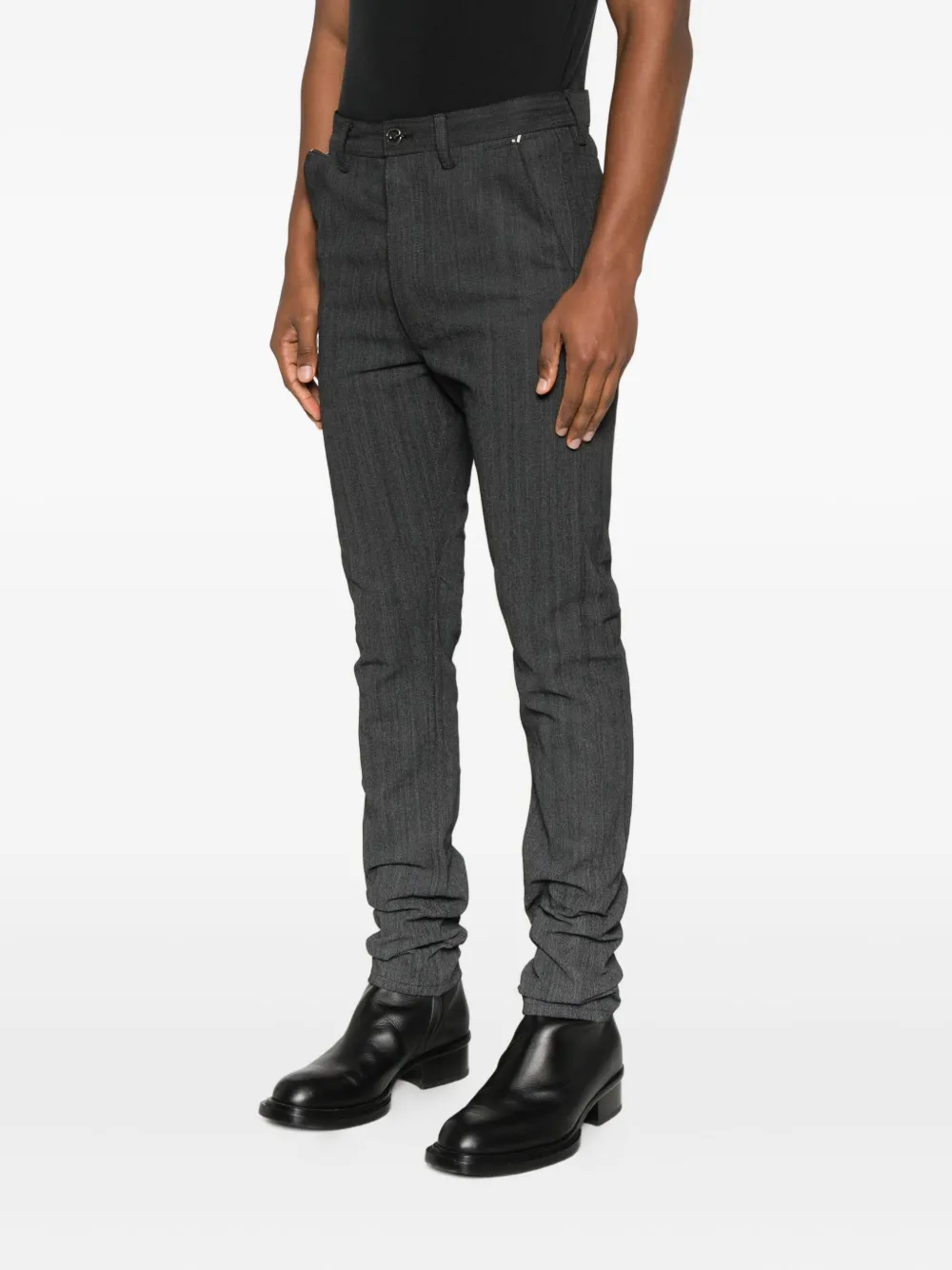  Deepti Button-fastening Trousers - Grey 
