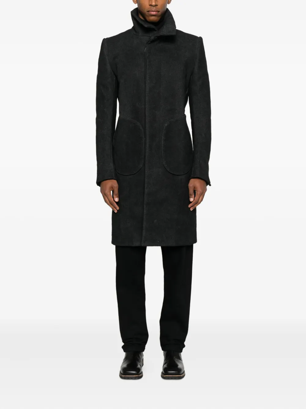 Deepti button-fastening coat | Single Breasted Coats | Image 2