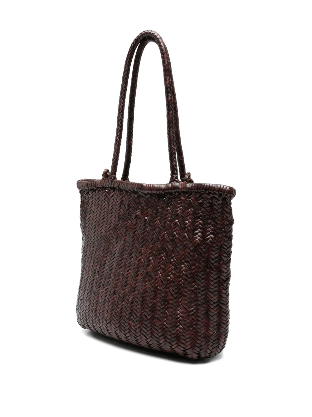 Sagan Pazar Book Woven Tote Bag In Brown