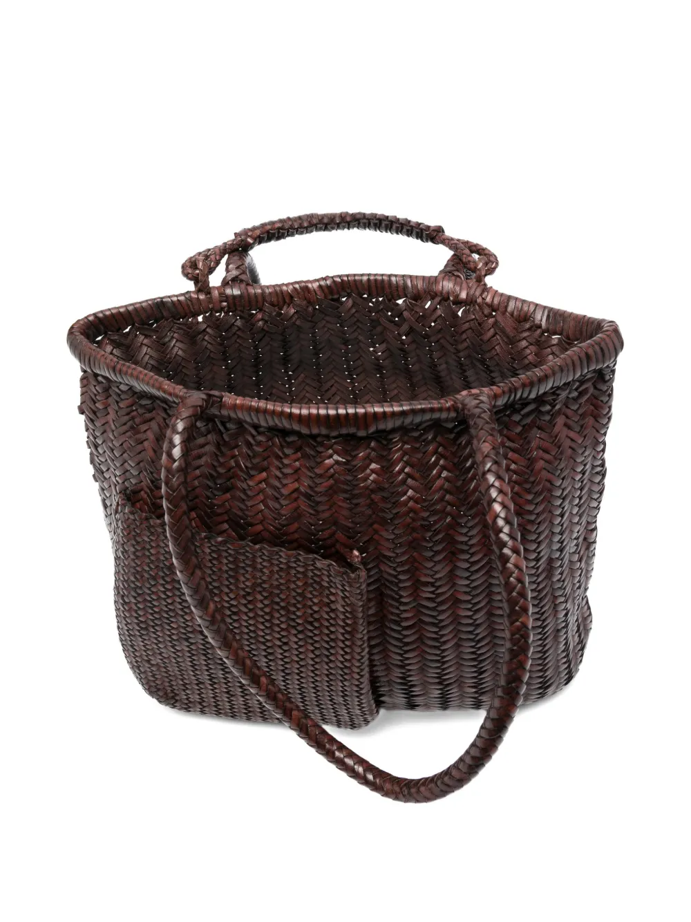 Sagan Pazar Book Woven Tote Bag In Brown