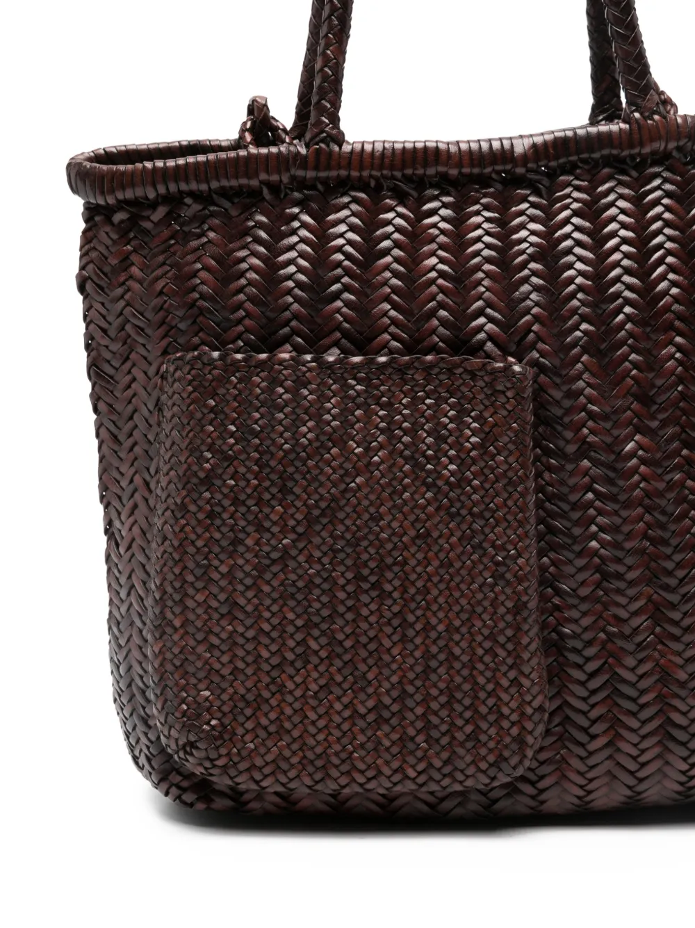 Sagan Pazar Book Woven Tote Bag In Brown
