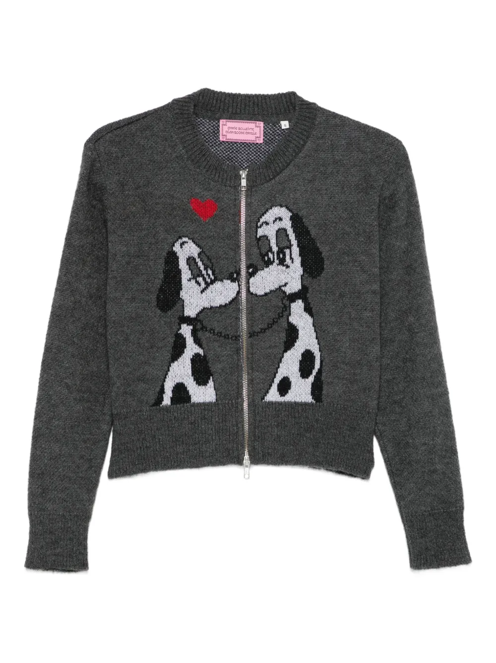 CARNE BOLLENTE x Olga Goose Candle Lady Meets Tramp cardigan - Grigio