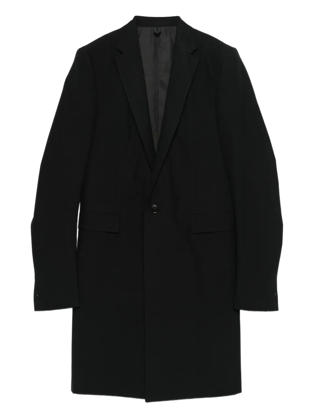 Deepti notched lapel coat | Black | Image 1