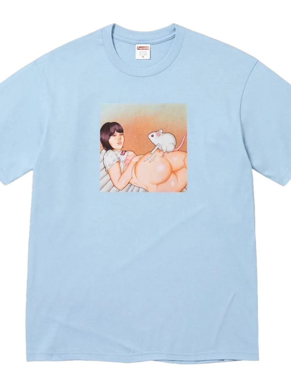 Supreme mouse-graphic T-shirt - Blauw