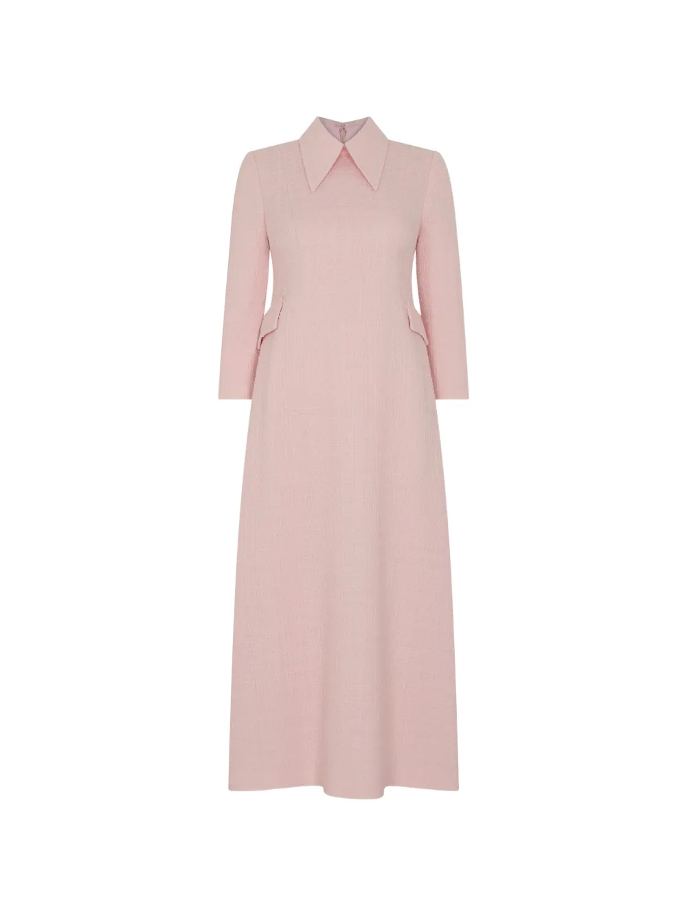 JANE Taylor polo-collar midi dress - Rosa