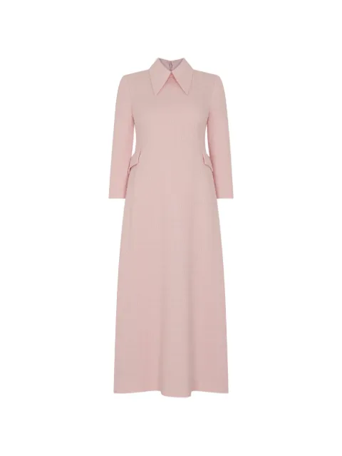 JANE Taylor polo-collar midi dress