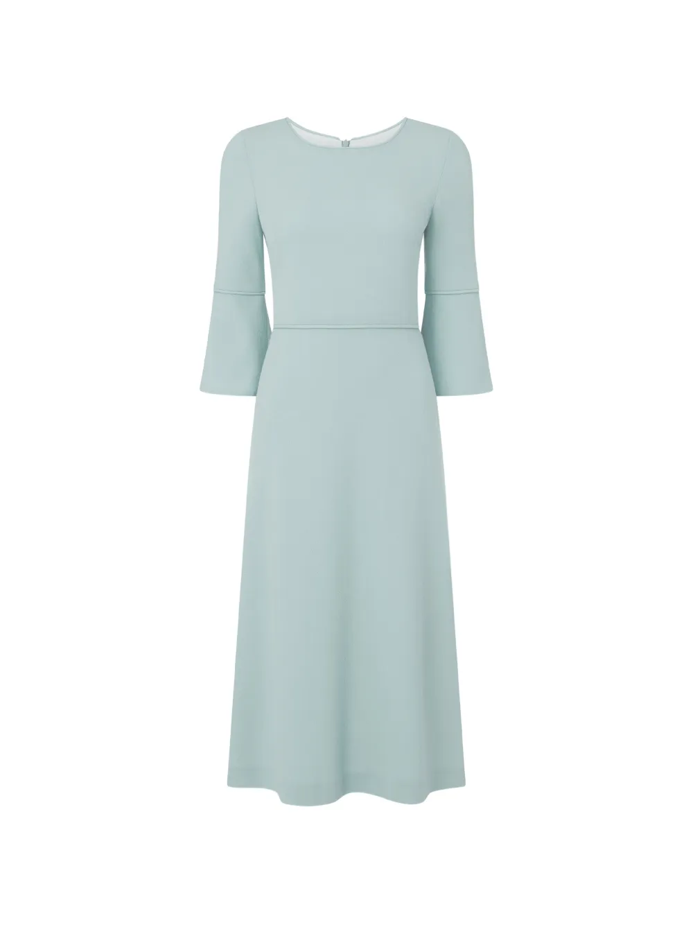 JANE Riley bell-sleeve midi dress - Blu
