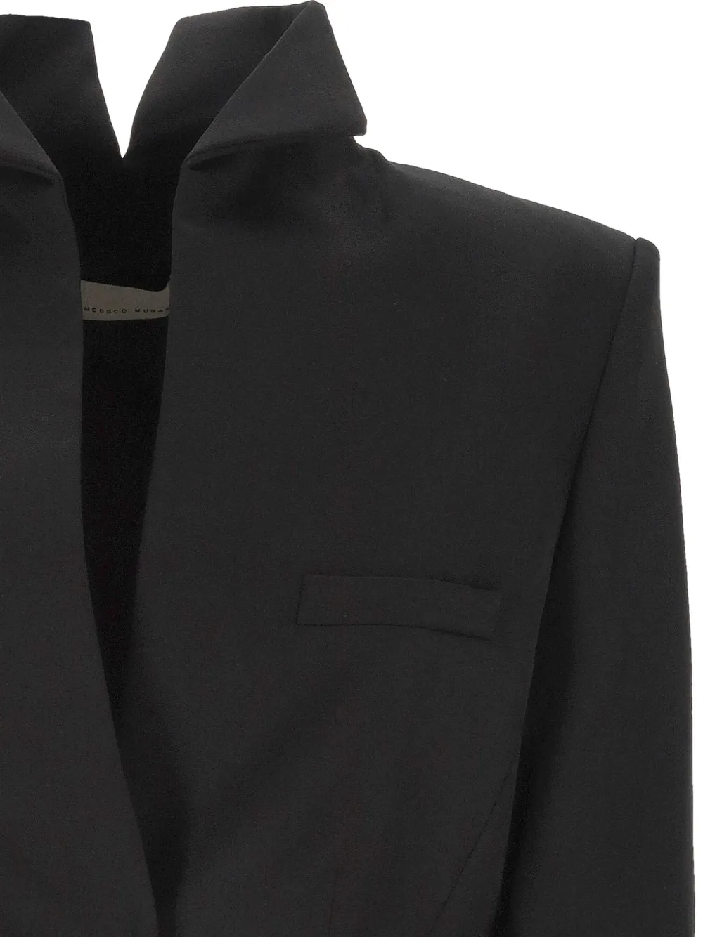 Francesco Murano Pointed-collar Blazer In Black