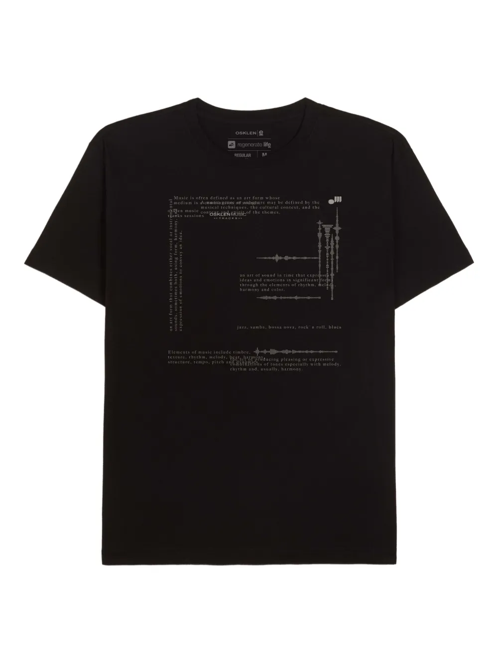 Osklen Tracks T-shirt | Black | Image 1