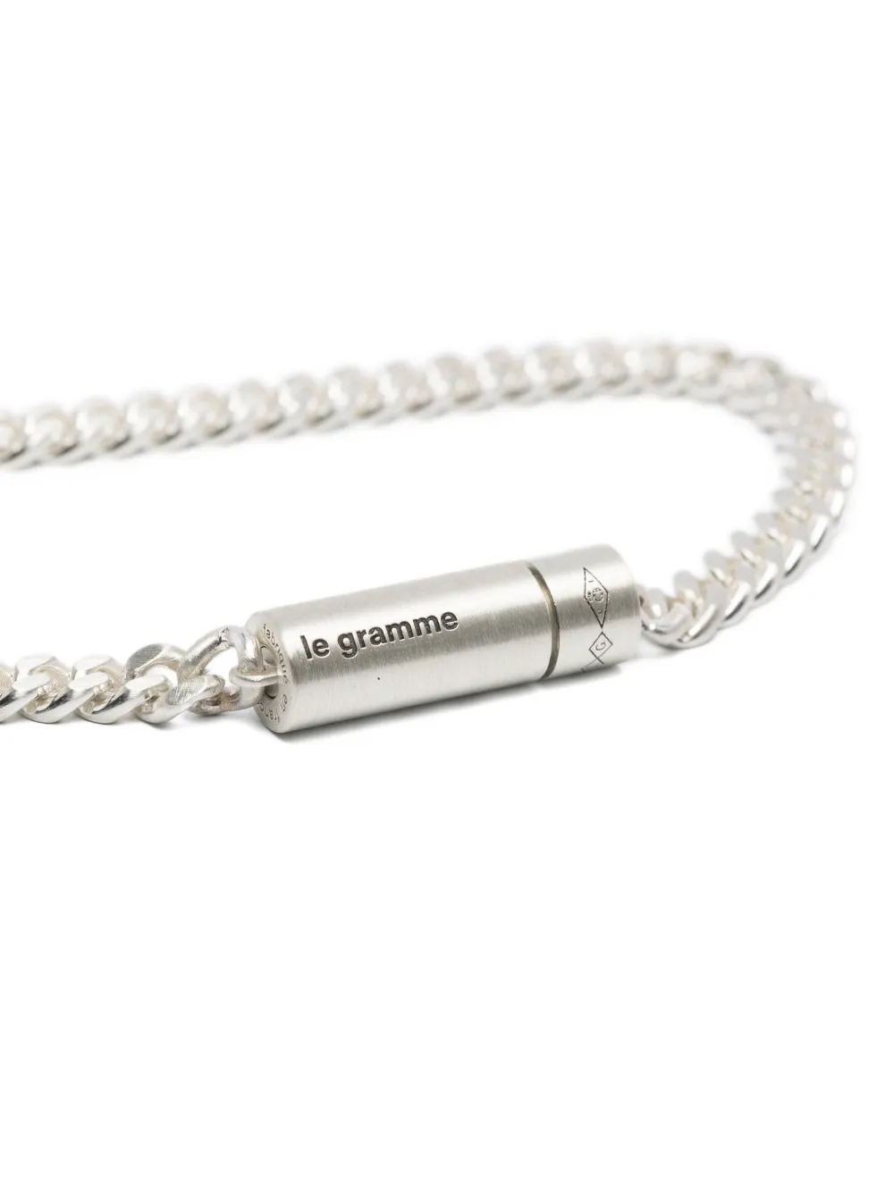 Le Gramme 11g Chain Cable Bracelet In Metallic