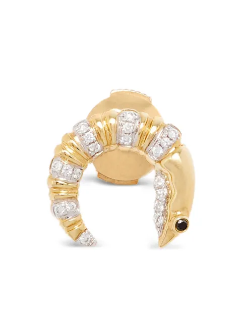 Yvonne Léon pendientes Crayfish con diamantes