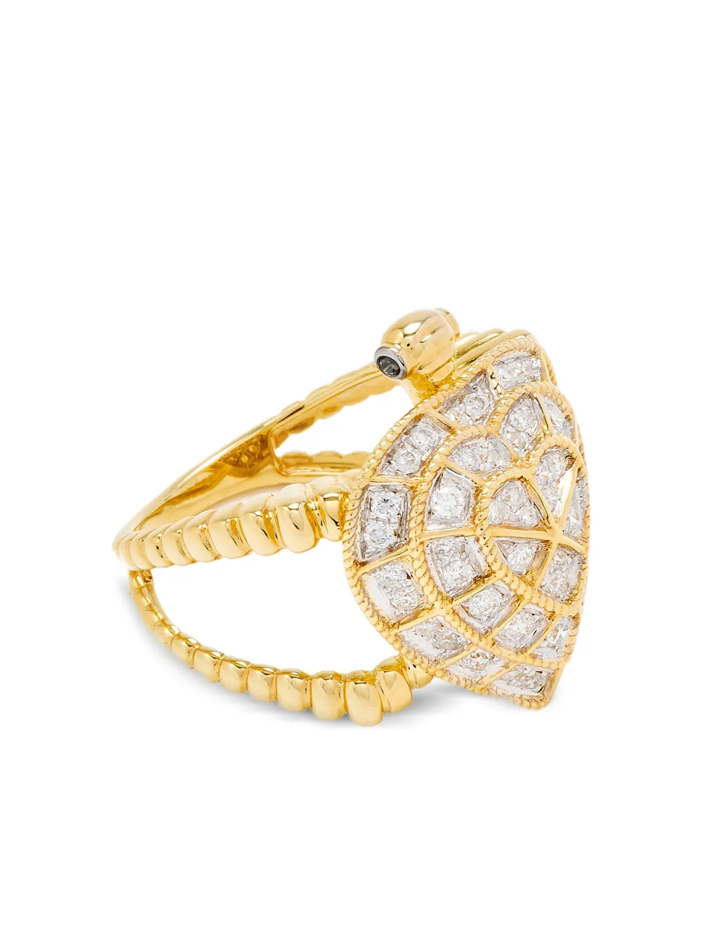  Yvonne Léon Tortoise Diamond Ring - Gold 