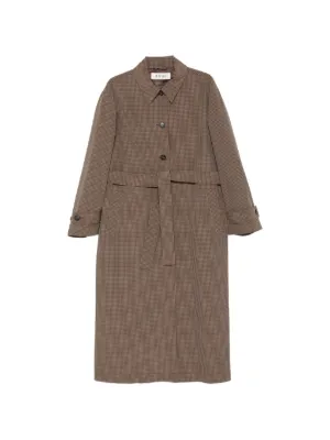 Rick Owens Maria Asymmetric Trench Coat | Brown | FARFETCH