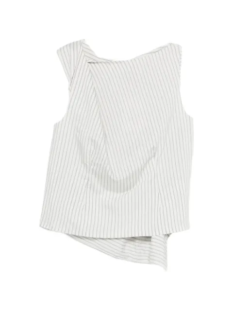 Róhe draped striped blouse