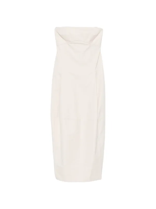 pleated cocoon dress St. Agni Canvas Pleat Cocoon Dress