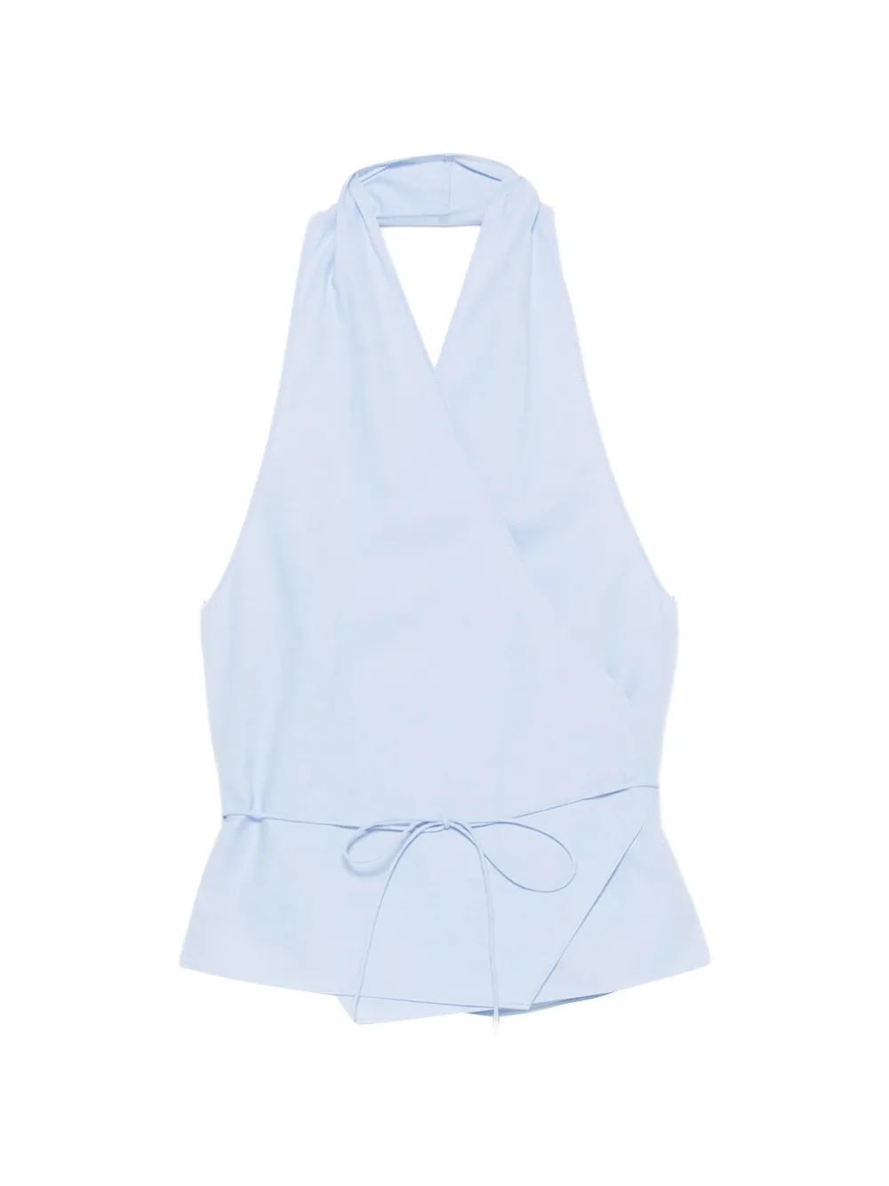 St. Agni Oxford wrap top - Blu