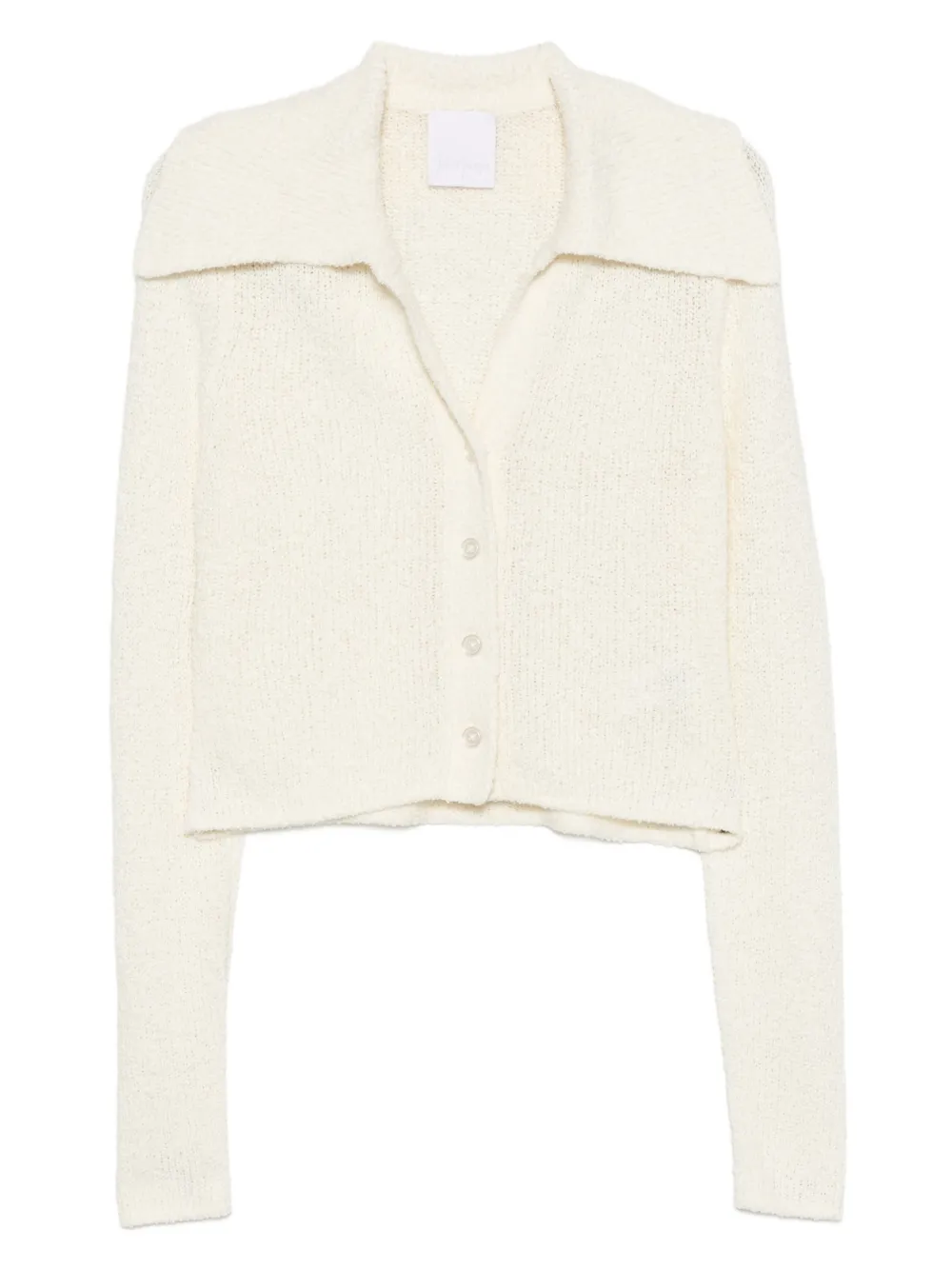 Paris Georgia Cardigan con colletto - Bianco