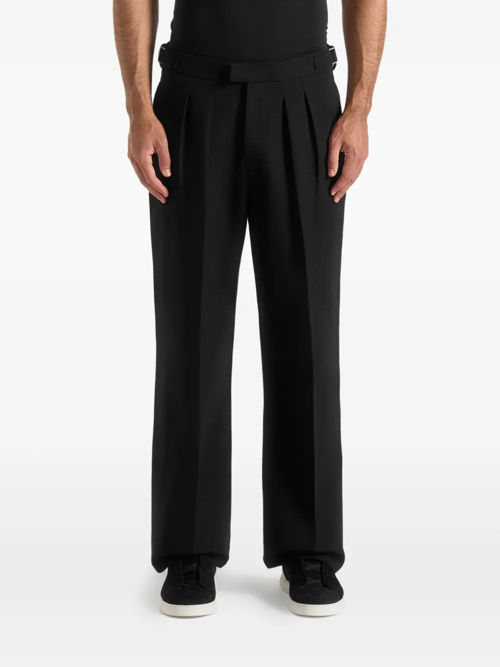 Manière De Voir Pierre pantalon met plooien Zwart