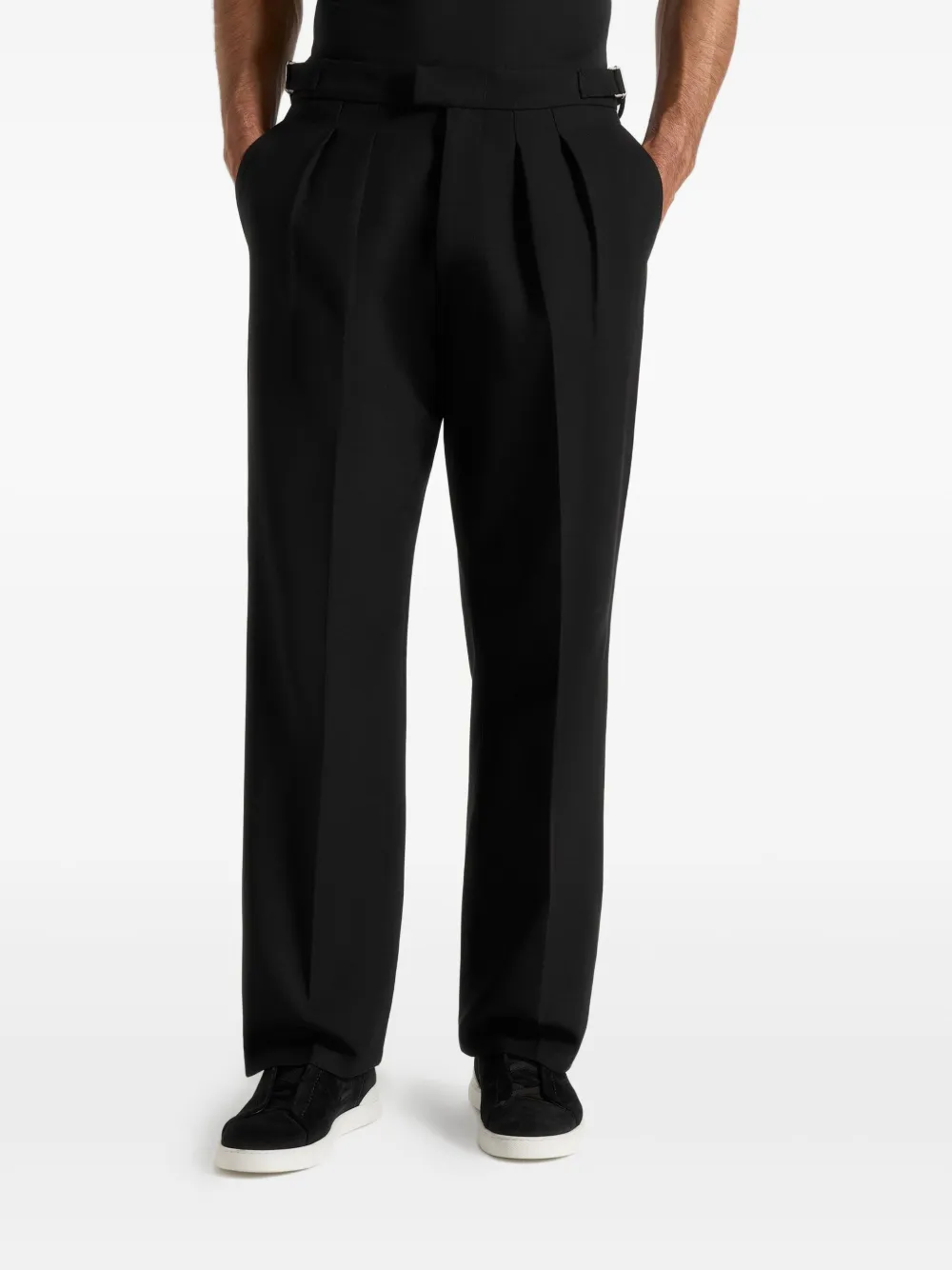 Manière De Voir Pierre pantalon met plooien Zwart