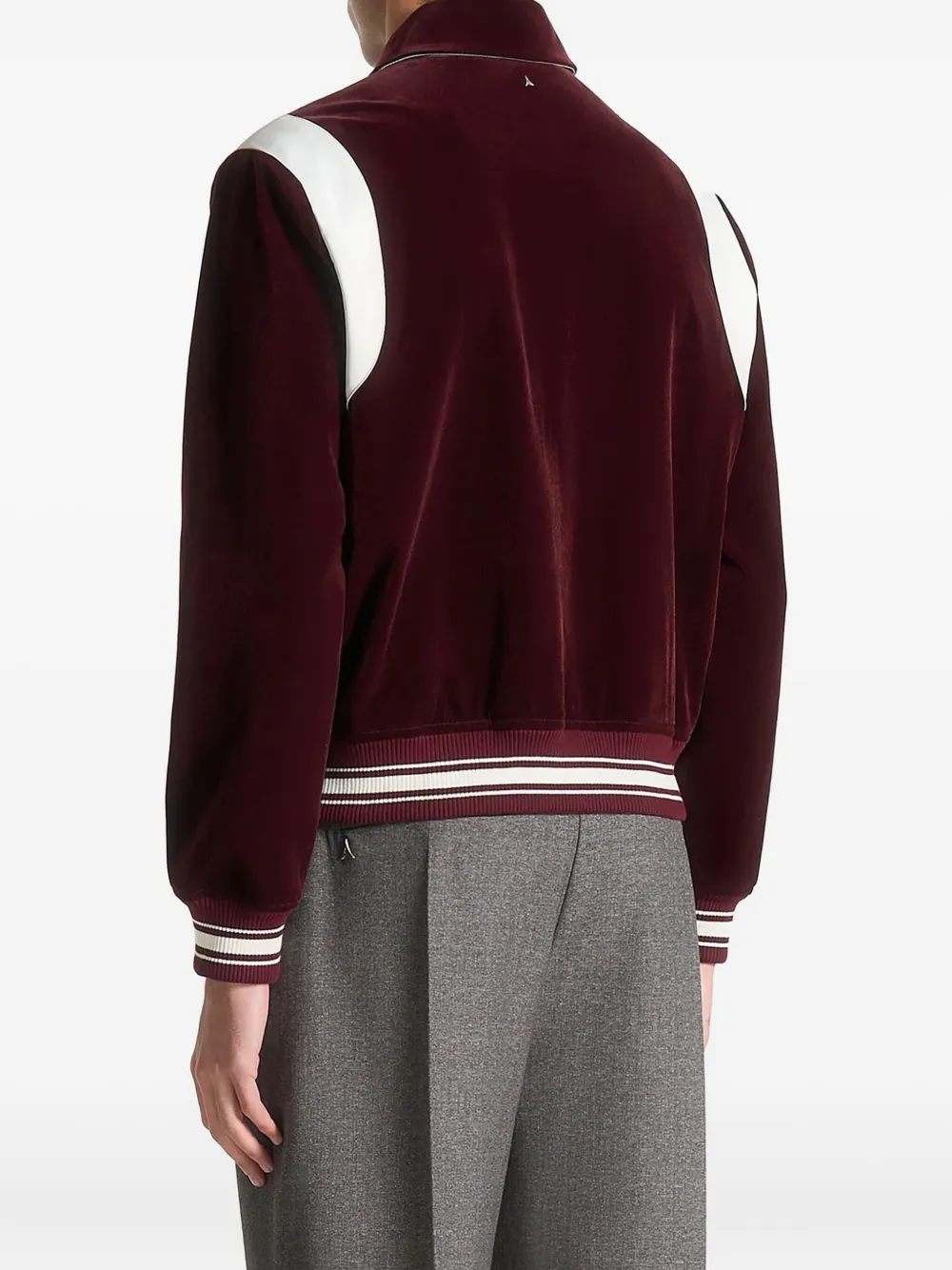 Manière De Voir Nico bomberjack met satijnen vlak Rood