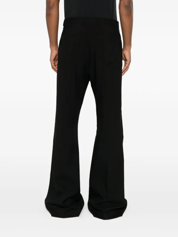 Rick Owens デコラティブ フレアパンツ | ブラック | FARFETCH JP