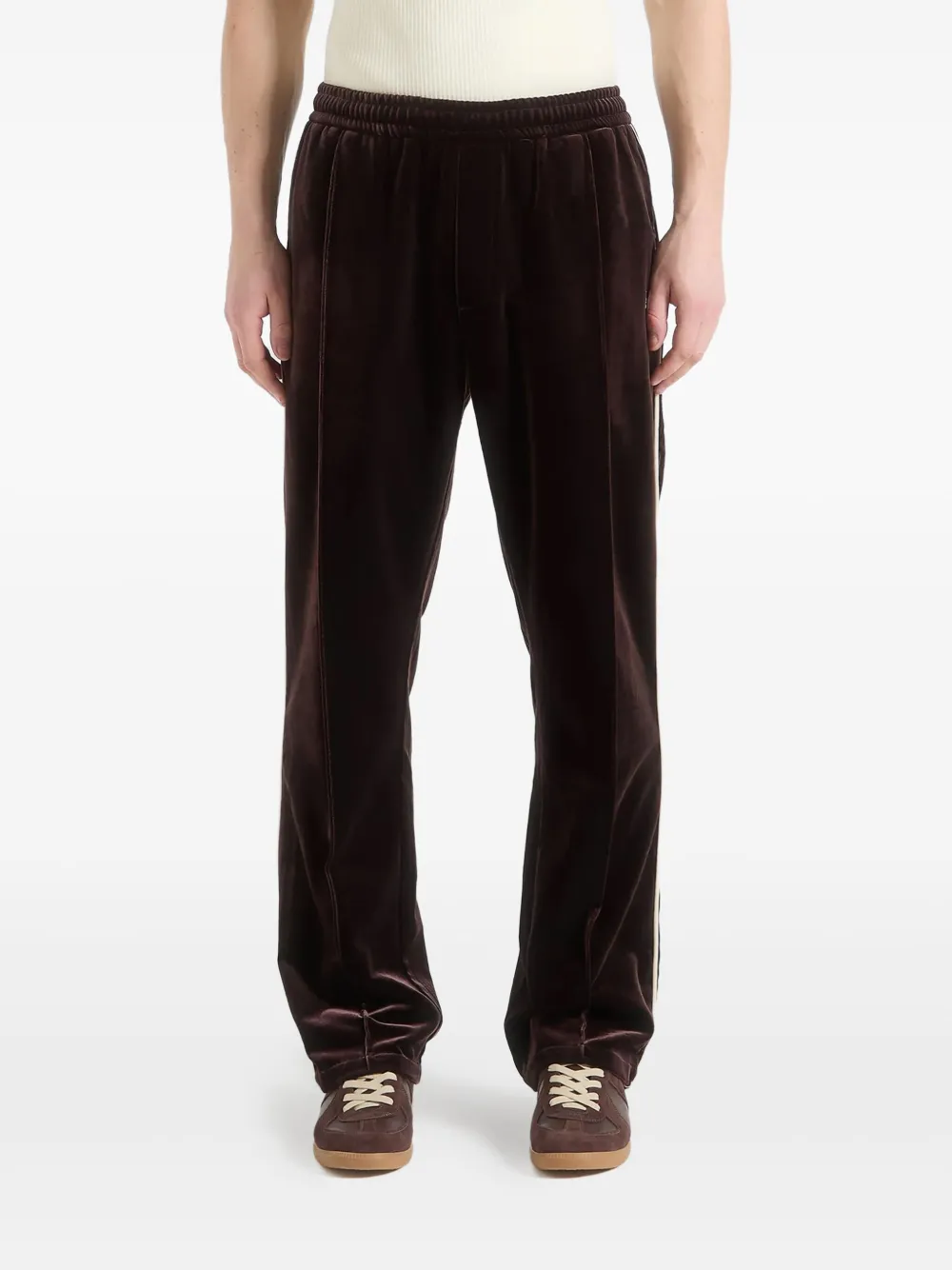 Manière De Voir Eiffel velour track pants | Brown | Image 1