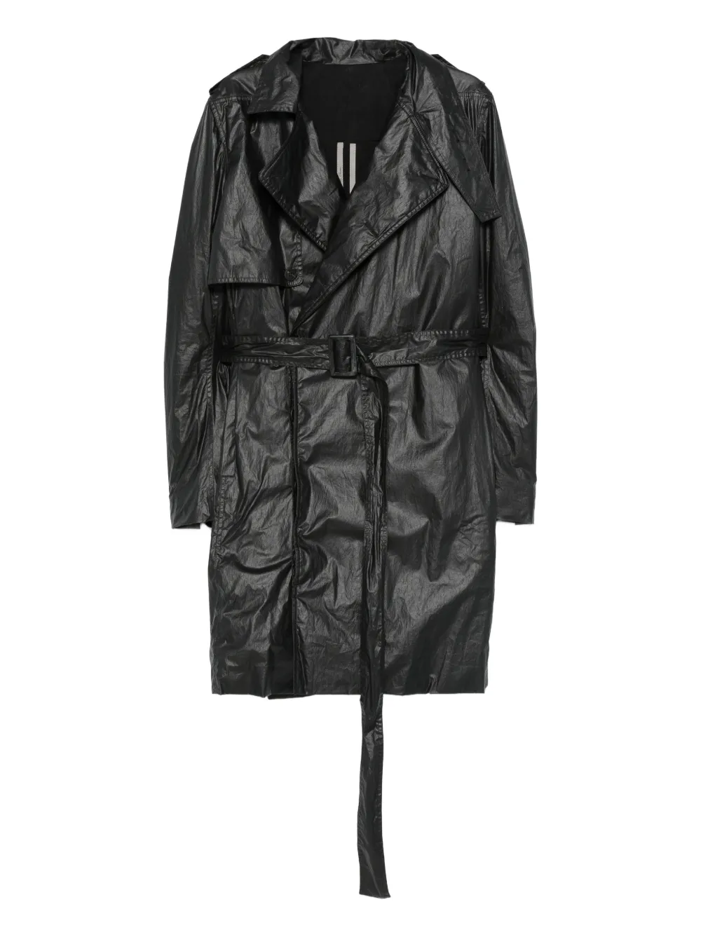 Rick Owens belted coat | Black | Image 1