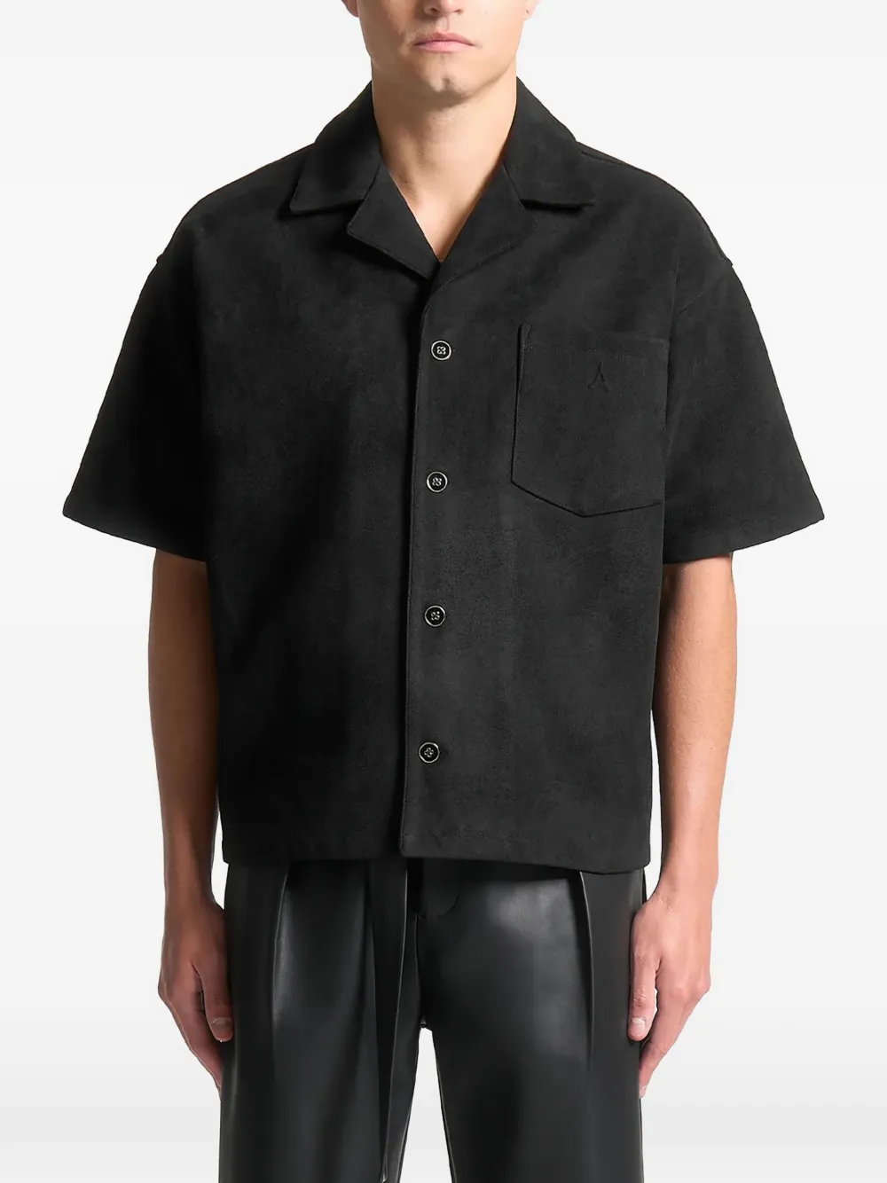 Manière De Voir Luc pocket shirt - Nero