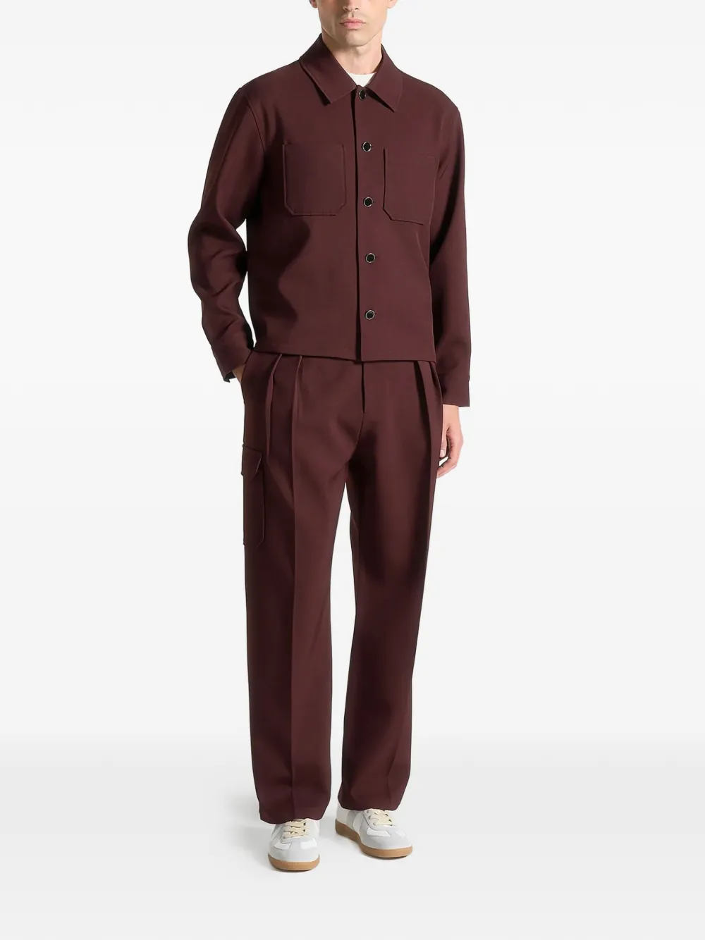 Manière De Voir Maurice adjustable-waistband trousers - Bruin