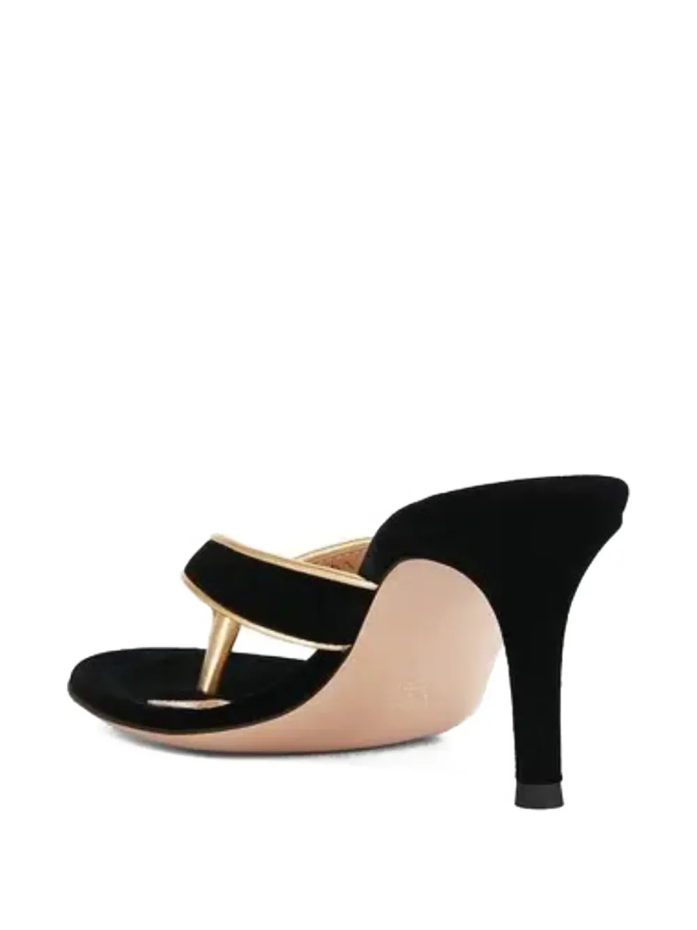 Gianvito Rossi thong stiletto mules Zwart