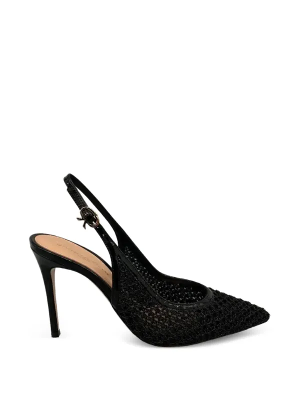 Gianvito Rossi スリングバック パンプス | ブラック | FARFETCH JP