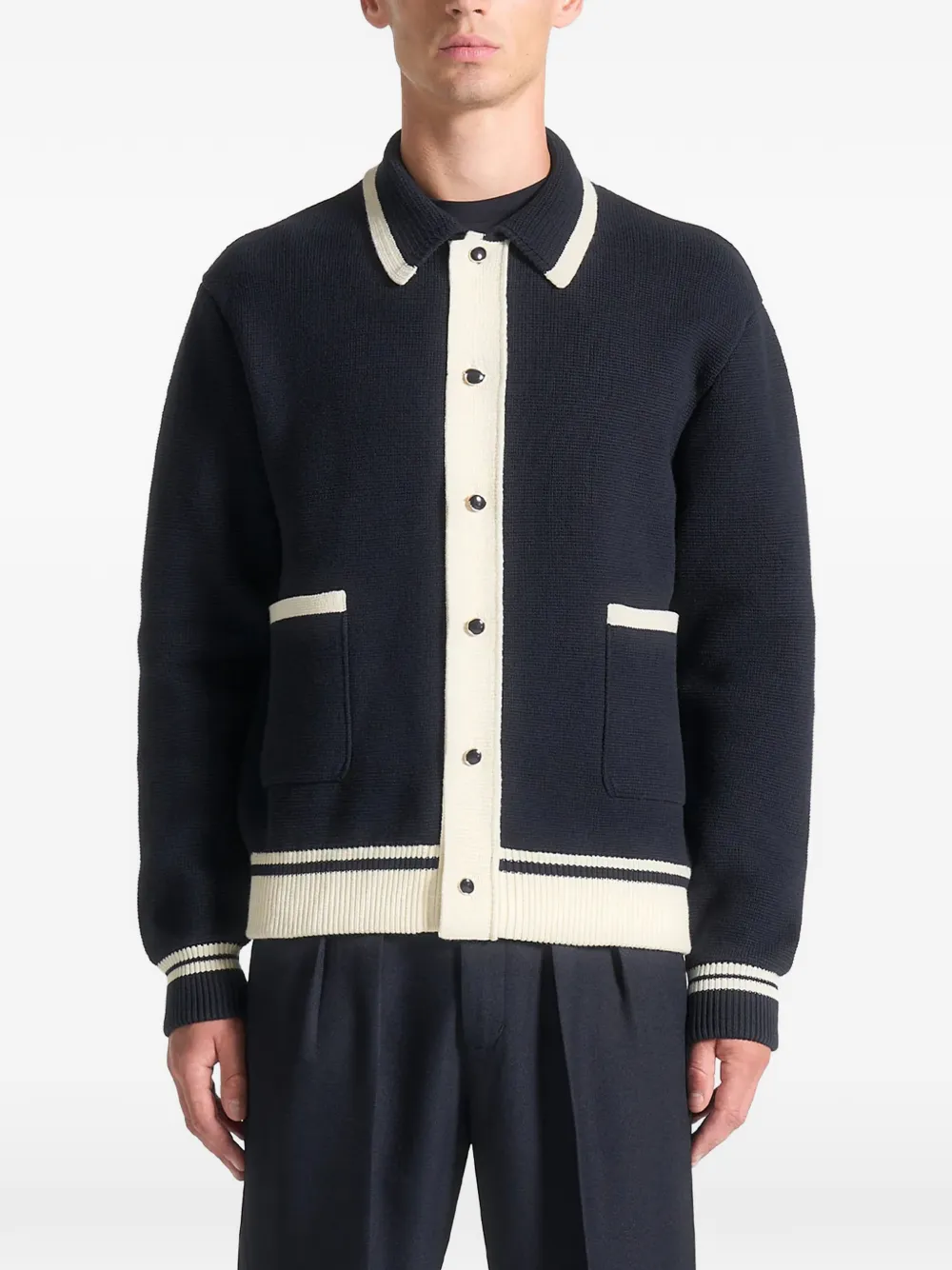 Manière De Voir Julien buttoned cardigan - Blu