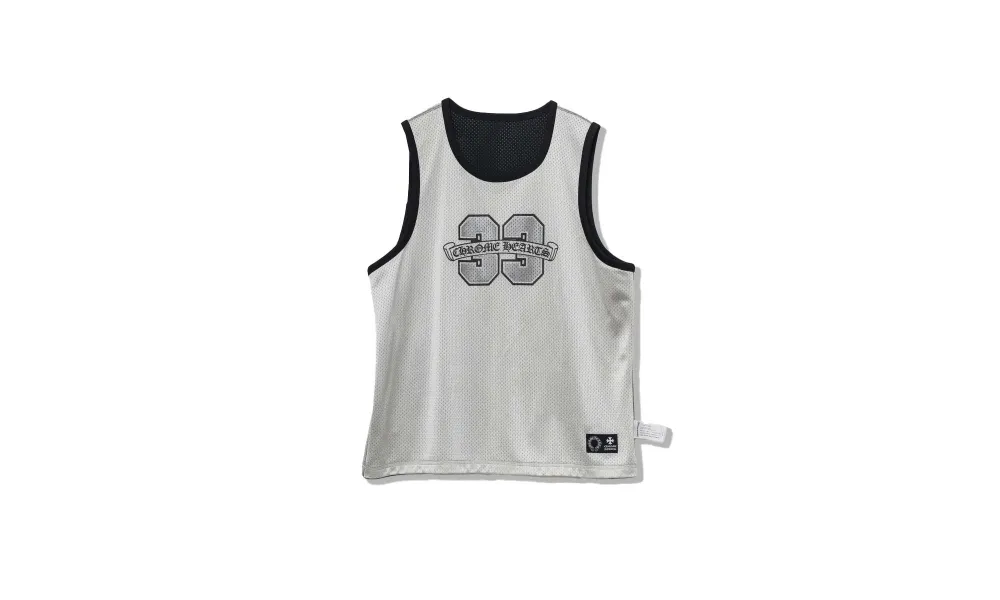 Chrome Hearts reversible basketball vest - Zwart