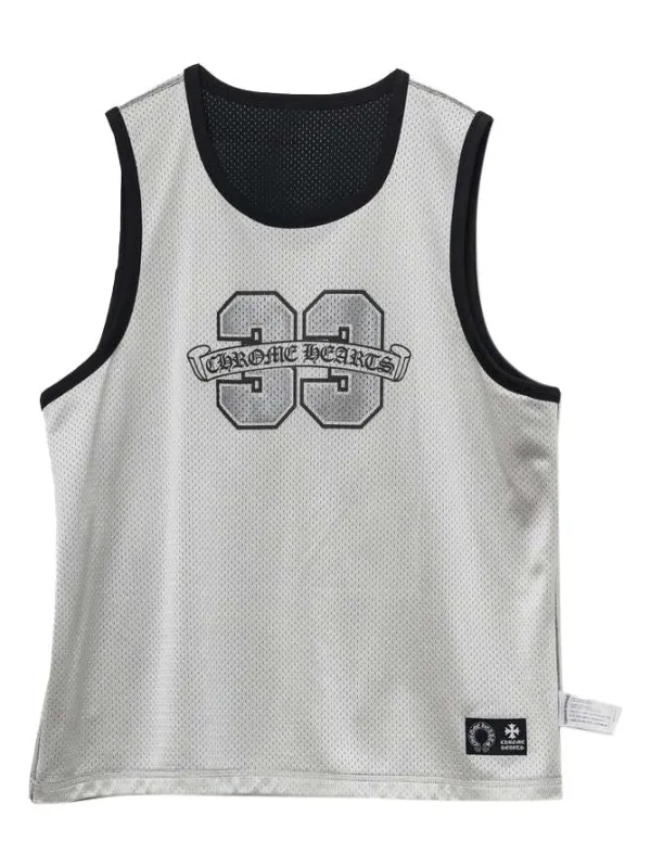 Chrome Hearts Reversible Basketball Vest | Black | FARFETCH AO