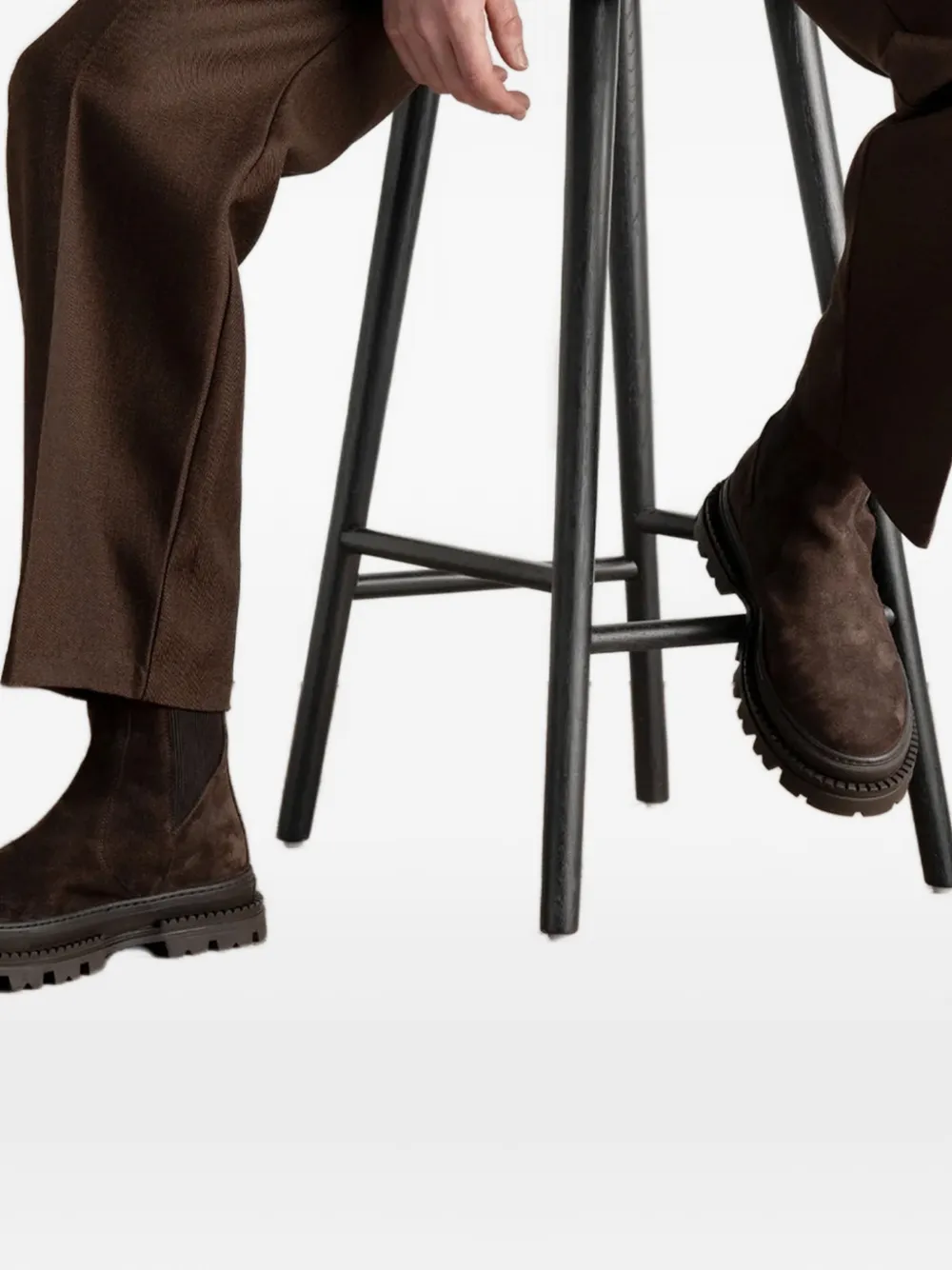 Manière De Voir Bordeaux suède Chelsea laarzen Bruin