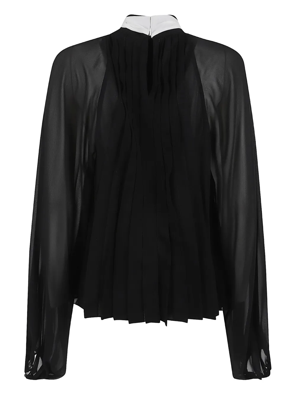Giambattista Valli Blouse met geplooid detail - Zwart
