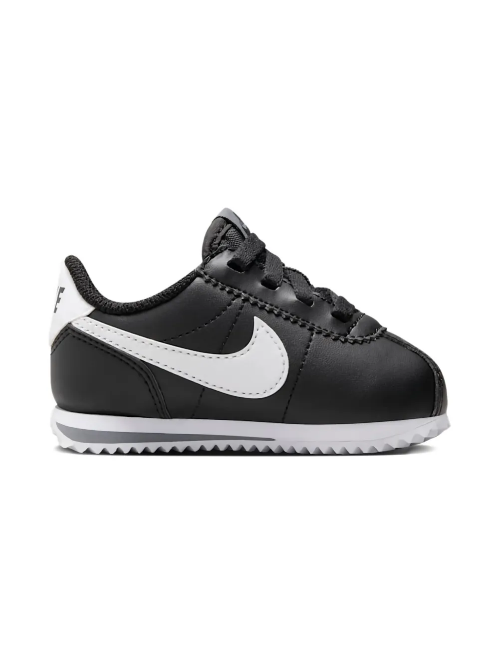 Nike Kids Cortez leather sneakers - Zwart