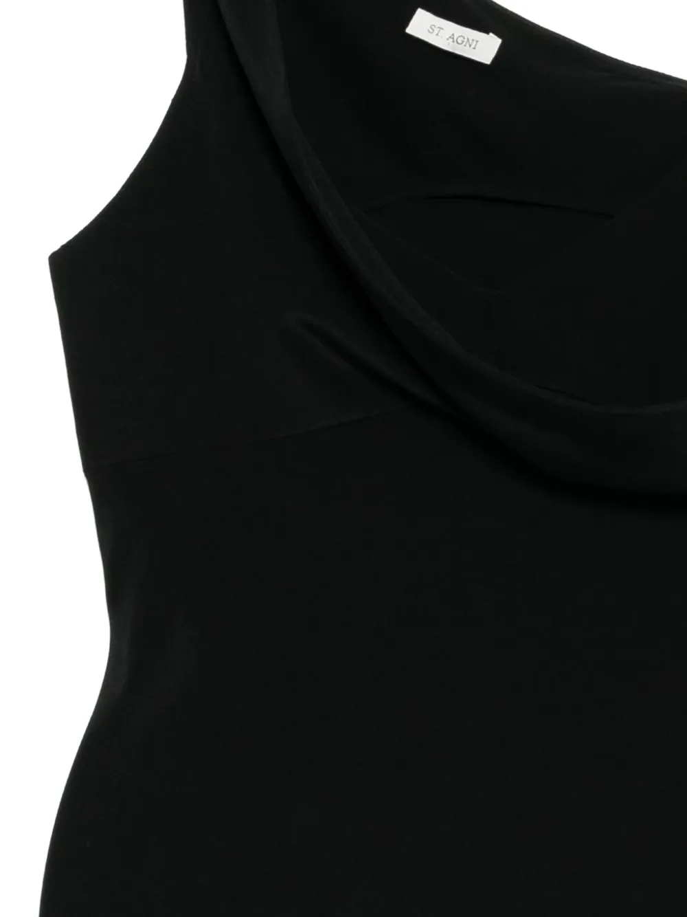 St. Agni Zijden jurk Zwart
