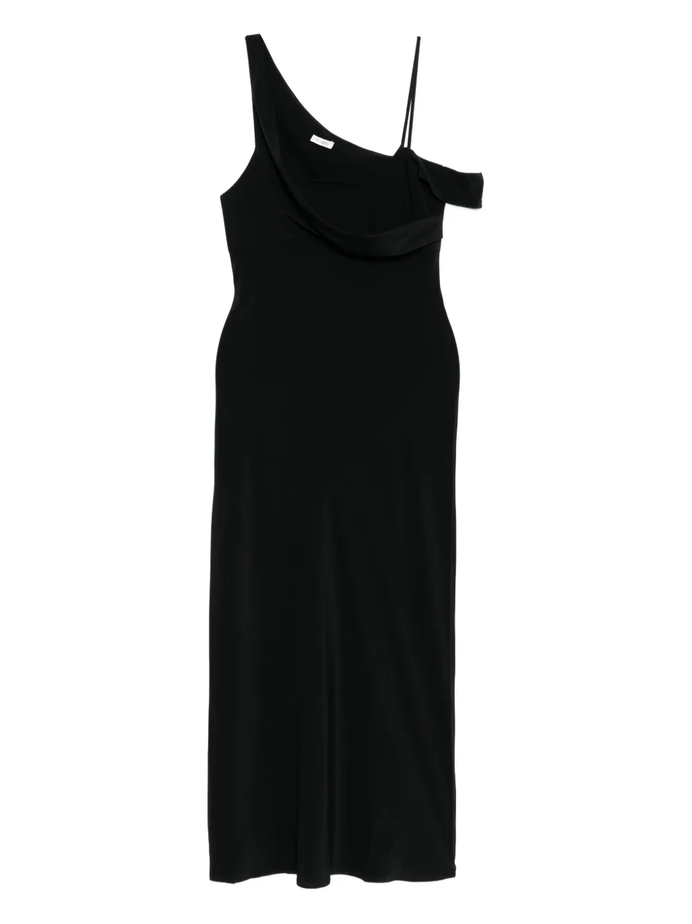 St. Agni draped silk dress - ブラック St. Agni draped silk dress - ブラック