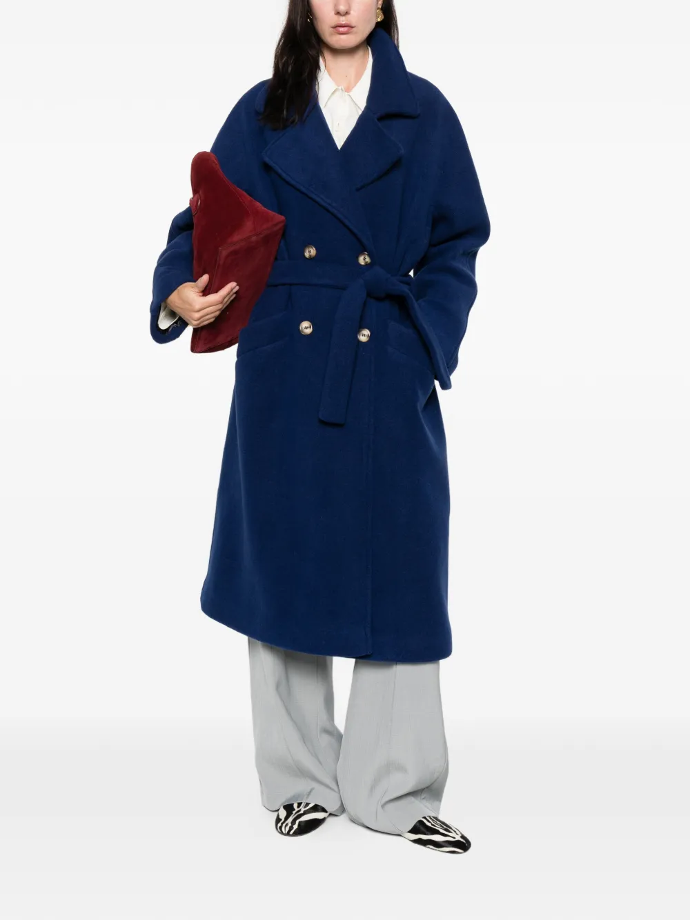 Ava Adore Berlin belted double-breasted coat | Double Breasted & Peacoats | Image 2