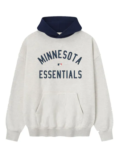 FEAR OF GOD ESSENTIALS x MLB Twins logo graphic hoodie