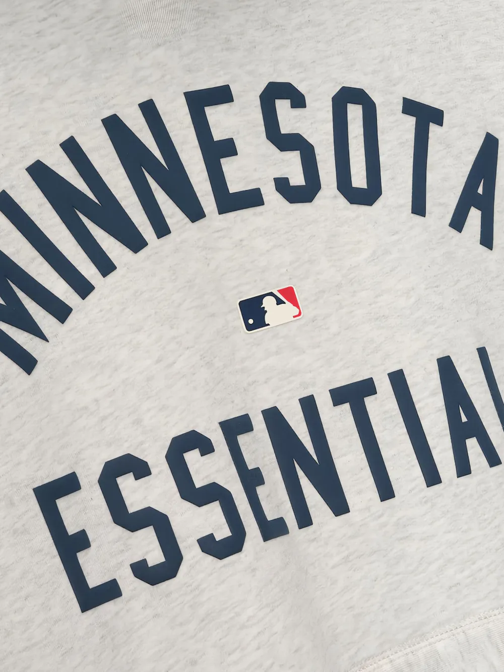Essentials X Mlb Twins Logo Graphic Hoodie In Gray