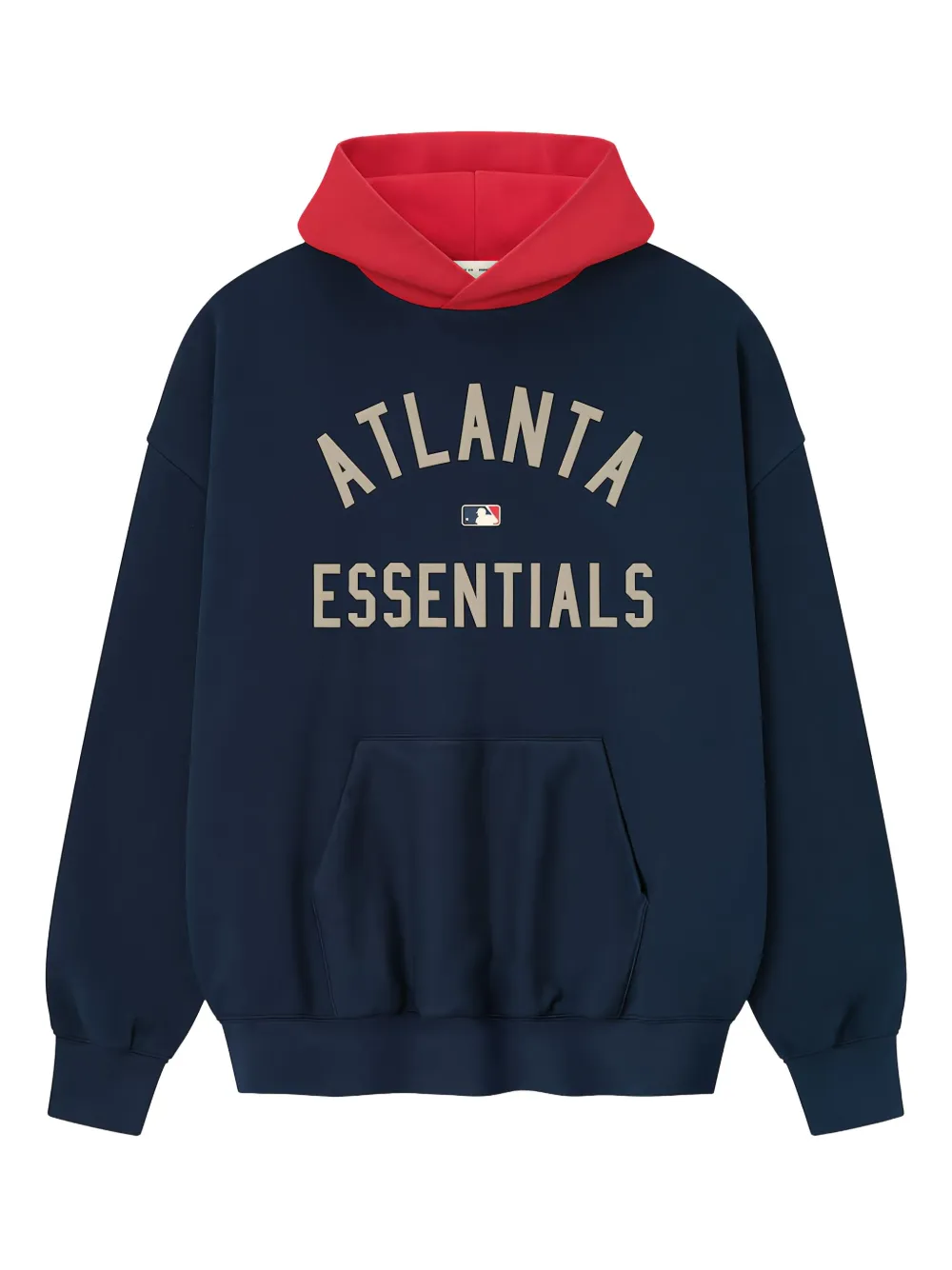 FEAR OF GOD ESSENTIALS hoodie Braves en colaboración con MLB | azul | Image 1
