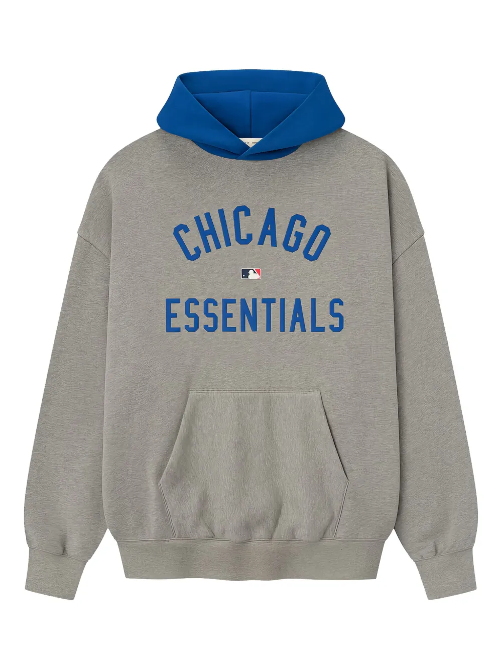 FEAR OF GOD ESSENTIALS hoodie con estampado gráfico en colaboración con MLB Cubs | gris | Image 1