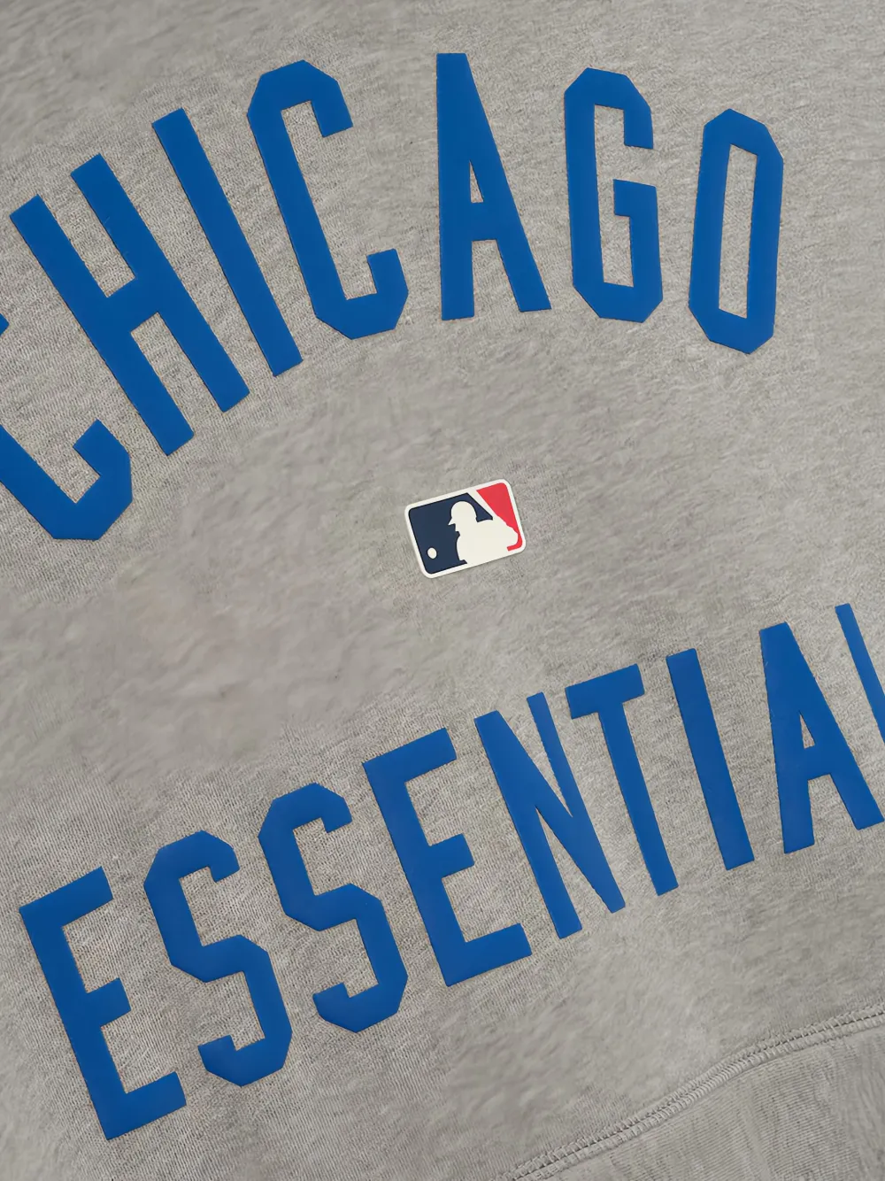 Essentials X Mlb Cubs Graphic Hoodie In Gray