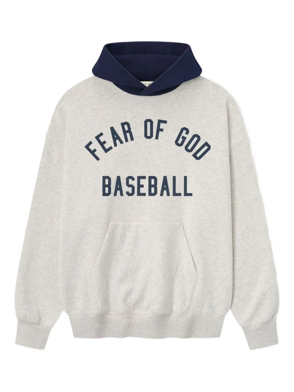 FEAR OF GOD ESSENTIALS hoodie con logo en colaboración con MLB | gris | Image 1